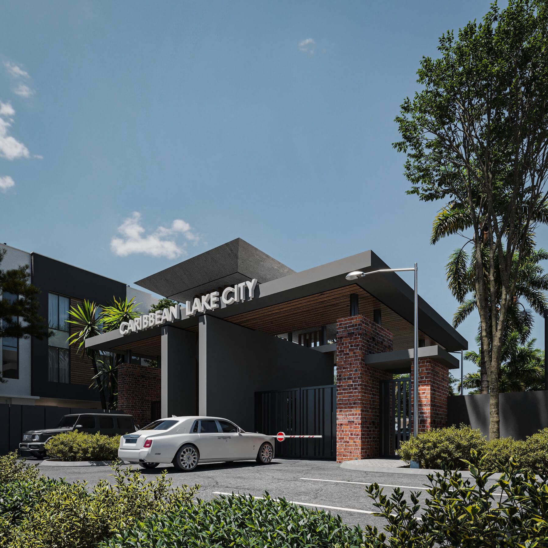 Main entrance of Caribbean Lake City Estate