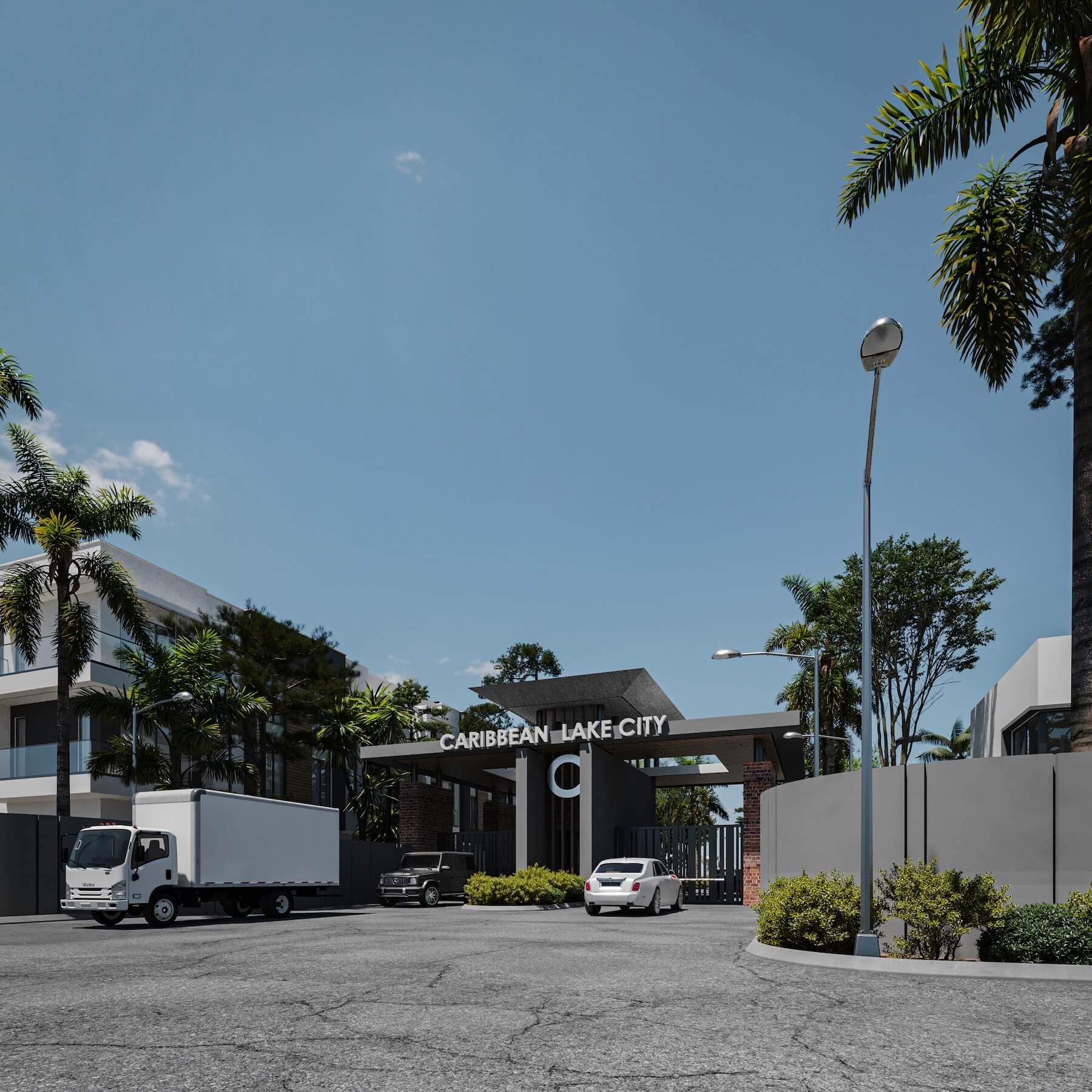 Recreational area and tropical gardens